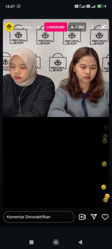 Pihak Mecima Pro saat memberikan klarifikasi terkait pemindahan venue. / Foto : X