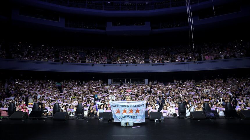 Foto pasca konser Baekhyun di Rosemont / Foto : X