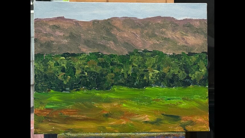 Karya lukisan SBY di RSPAD Gatot Subroto / Foto : IG