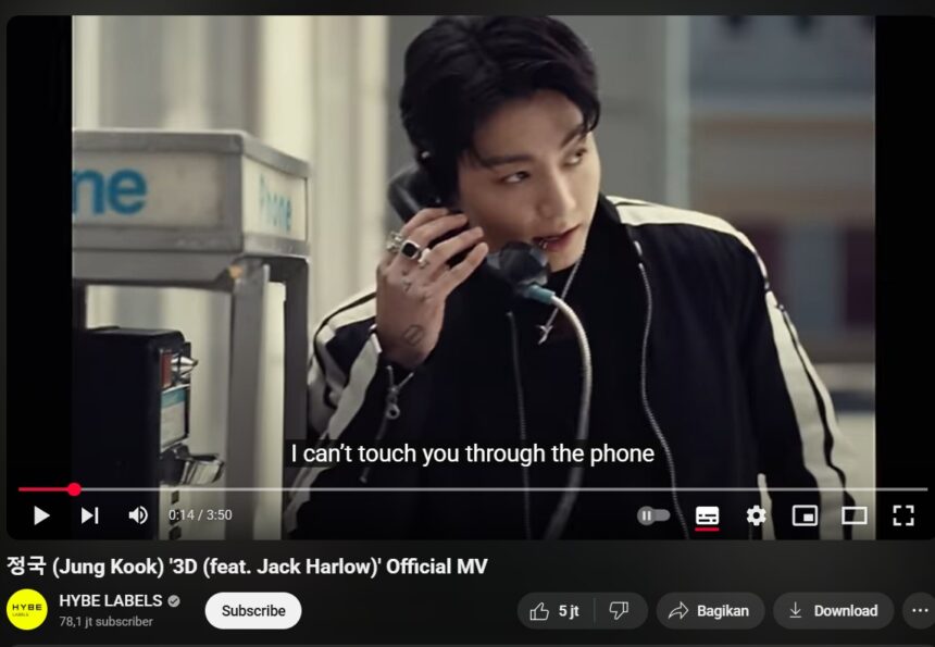 Tangkapan layar MV 3D / Foto : youtube