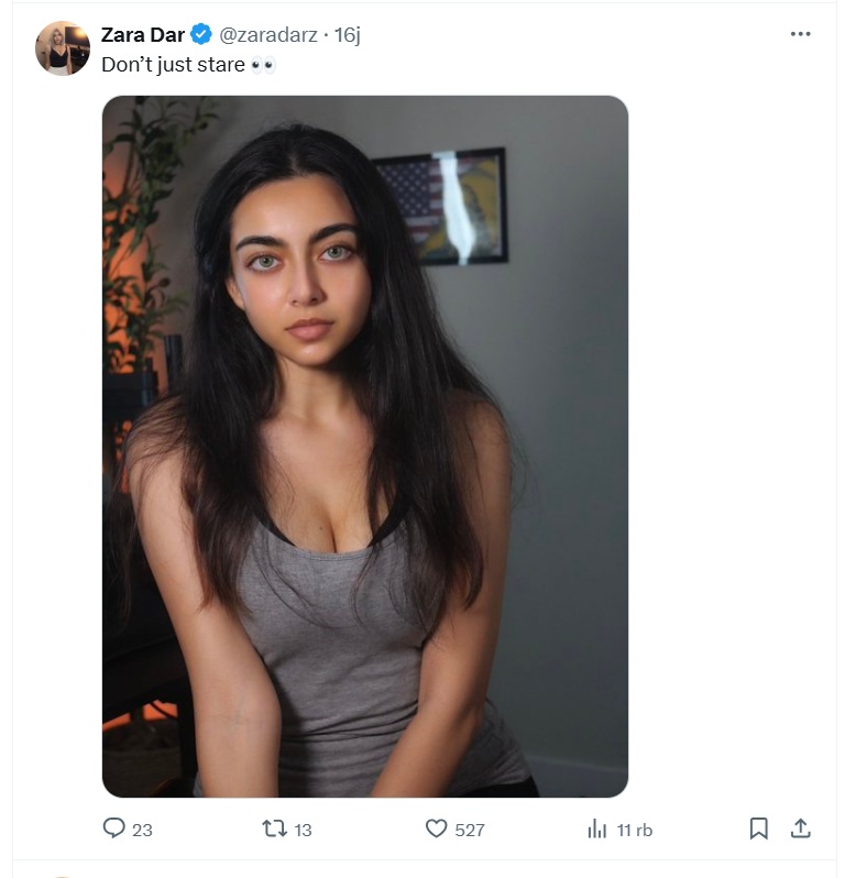 Zara di akun X / Foto: X