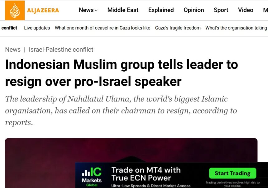 Tangkapan layar pemberitaan Al Jazeera/ Foto: capture Al Jazeera