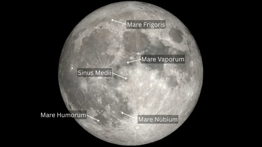 Bagian pada bulan/ Foto: space