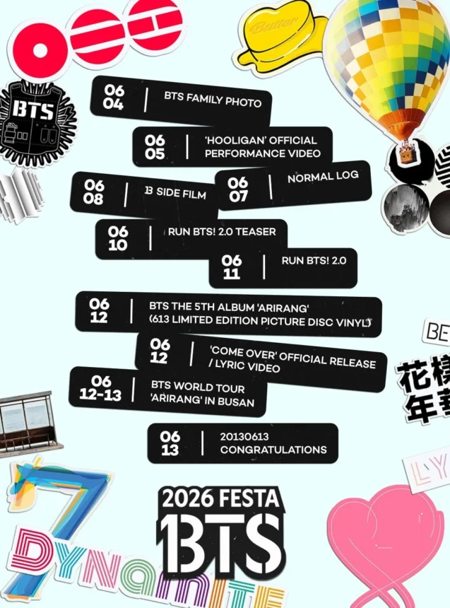 Daftar jadwal BTS FIESTA / foto: allkpop