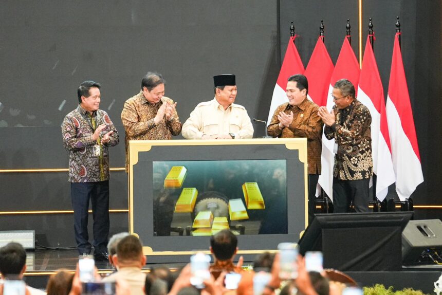 Peresmian Bank Emas oleh Presiden Prabowo