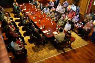 Presiden Prabowo menggelar pertemuan dengan sejumlah pimpinan redaksi di Jakarta