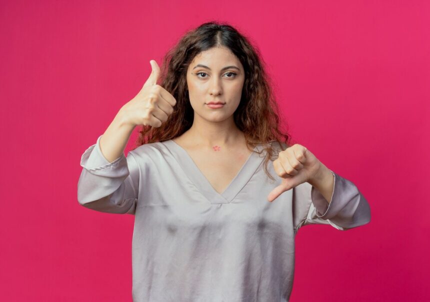 Ilustrasi tidak percaya diri dengan prestasi dirinya