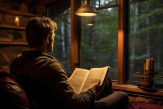 Membaca di malam hari diyakini bisa menenangkan pikiran / foto : freepik