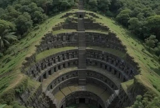 Foto Gunung Padang yang diposting Raghu @IndiaTales7 mendapat banyak koreksi dari warganet/ Foto : X