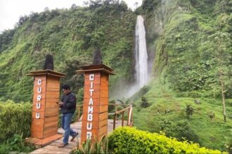 Curug Citambur salah satu obyek wisata yang diunggulkan Pemkab Cianjur / Foto : jabarekspres