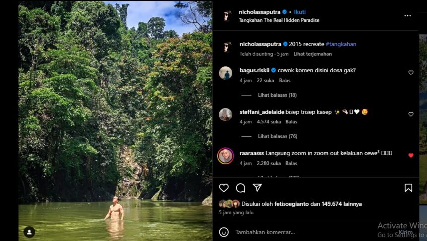 Tangkapan layar IG Nicolas Sahputra / Foto : IG
