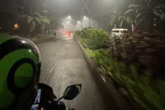 Postingan foto Bekasi berkabut / Foto : capture X