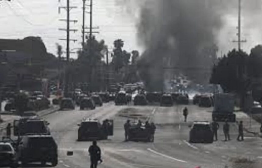 Susasana ketegangan di terait operasi Imigran di Amerika Serikat / Foto : capture ANTARA