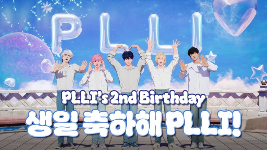 Grup K Pop virtual PLAVE mengucapkan selamat ultah ke 2 kepada fansbase PLLI / Foto : X