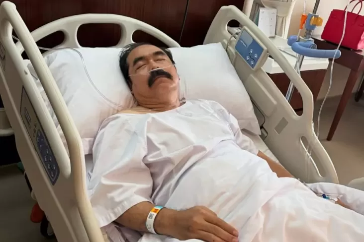 Foto Adam Suseno ketika dalam perawatan di rumah sakit / Foto : IG