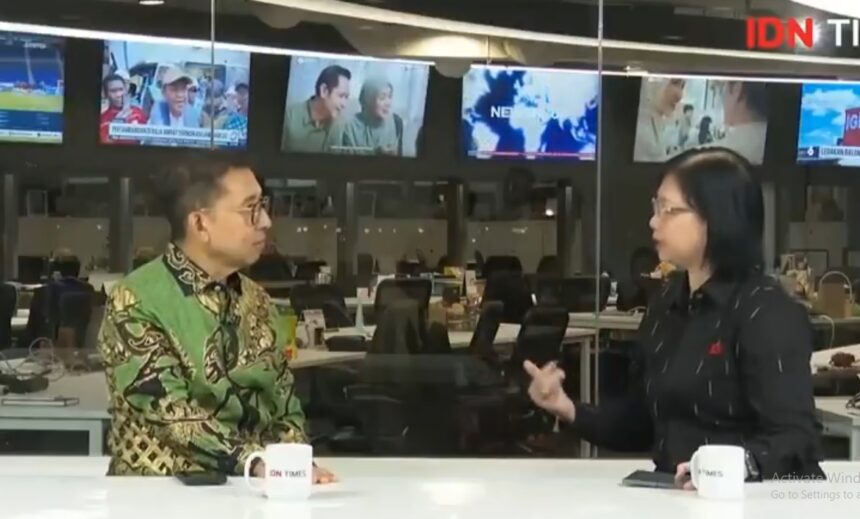 Fadli Zon ketika menanggapi tragedi 1998 saat wawancara di IDNTimes / Foto : X