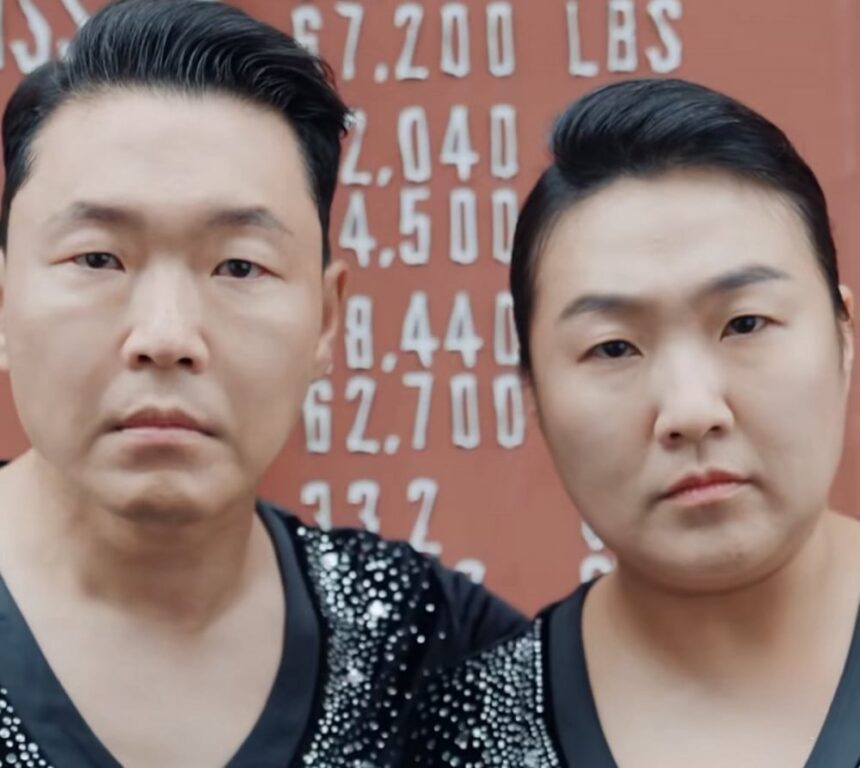 Terasa kembar PSY dengan Lee Soo Ji / Foto : llkpop