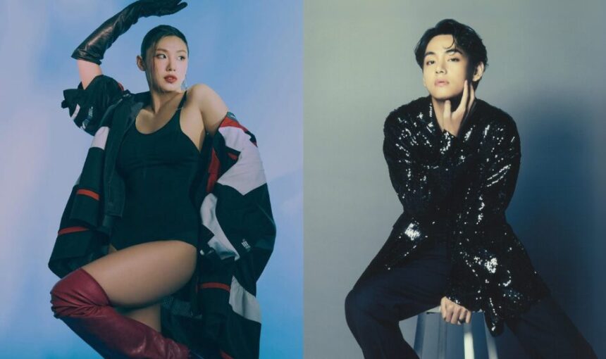 Leejung Lee dan V BTS / Foto : capture llkpop