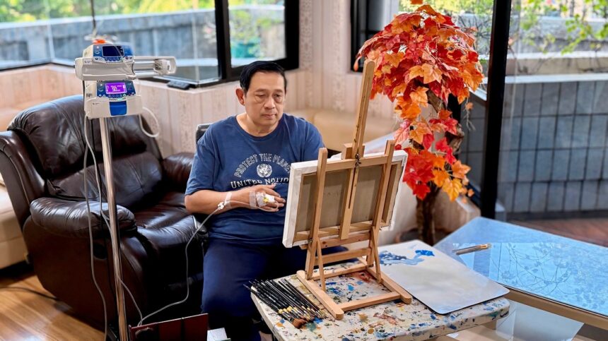 Foto SBY dirawat di RSUD Gatot Subroto yang diposting akun instagram aniyudhoyono / Foto : IG