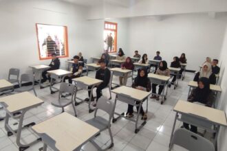 Tampilan ruang kelas sekolah rakyat / foto : capture Kompas