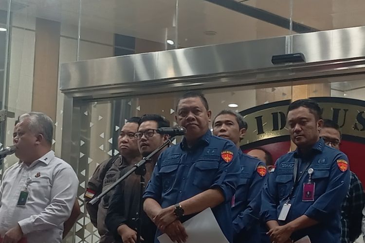 Kejaksaan Agung saat jumpa pers penetapan TSK digiitalissi pendidikan / foto : capture Kompas