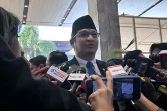 Sigit Purnomo Said alias Pasha Ungu ketika menghadiri sidang paripurna MPR RI 2025 / Foto : courtesy ANTARA Agatha Olivia Victoria