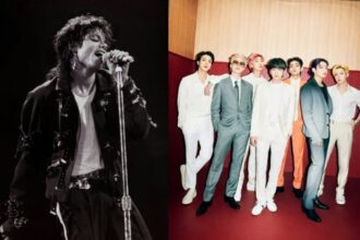 Foto Michael Jackson dan BTS / Foto : capture llkpop