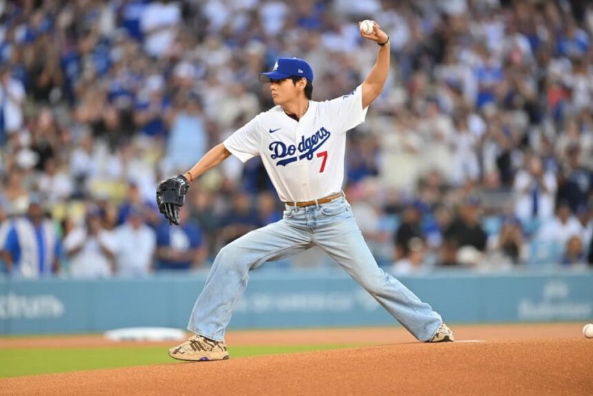 Penampilan V BTS di Stadion Dodger di Los Angeles/ Foto : llkpop