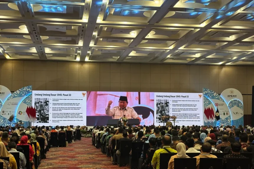 Presiden Prabowo saat menghadiri Apkasi Otonomi Expo 2025 / Foto : Courtesy ANTARA