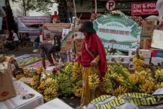 Warga mulai mengumpulkan logistik untuk mendukung aksi di Pati / Foto : courtesy ANTARA Aji Styawan