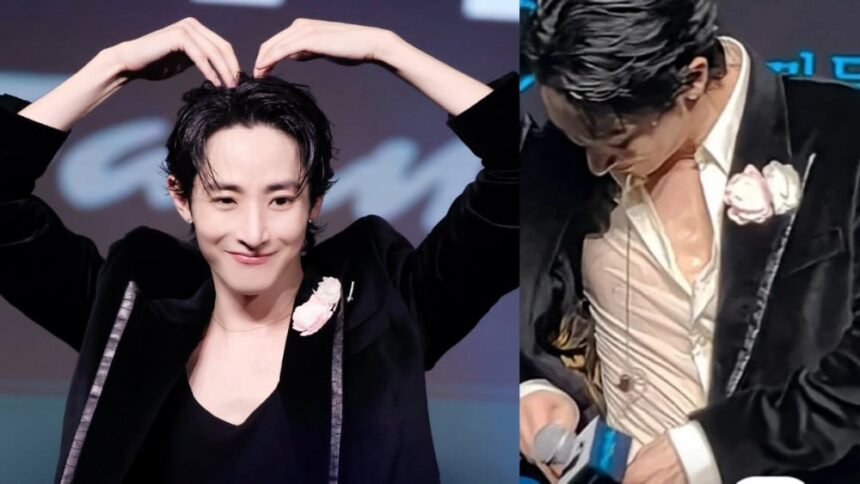 Lee Soo Hyuk berkeringat pasca jumpa fans selama 12 jam / Foto : allkpop