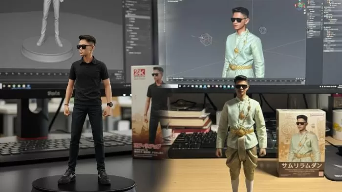 Tampilan action figure dari Google Gemini AI / Foto : radar Solo