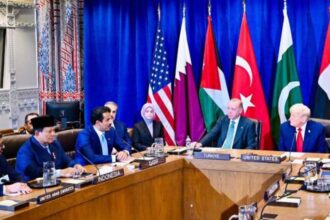 Moment Presiden Trump saat memuji Presiden Prabowo/ Foto :ANTARA