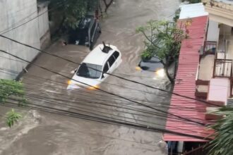 Mobil hanyut akibat banjir di Bali terekam di platform TikTok / Foto: TikTok