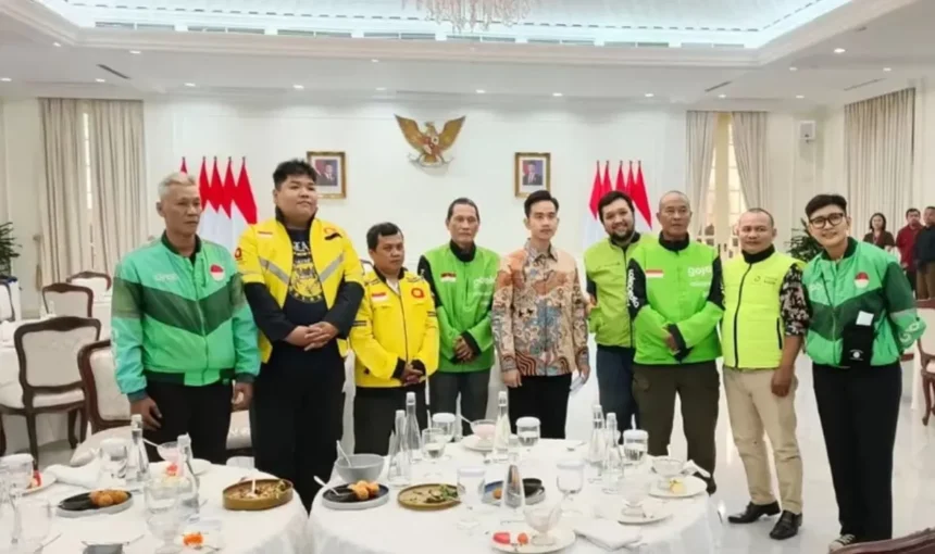 Pertemuan perwakilan ojek online dengan Wapres Gibran/ Foto : Ist