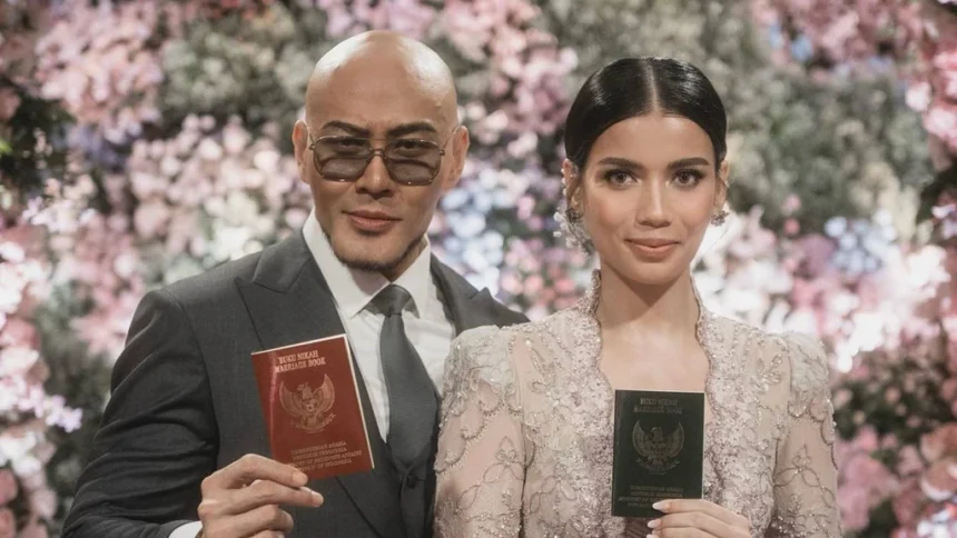 Foto pernikahan Deddy Corbuzier dan Sabrina Chairunnisa