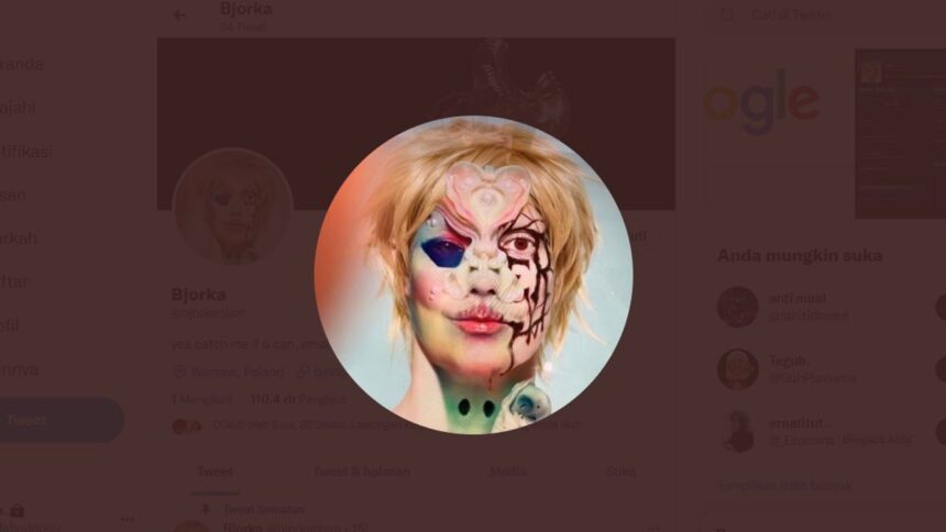 Identitas Bjorka di media sosial/ Foto; Ist