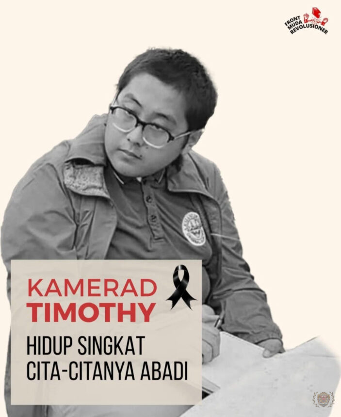 Poster dukungan terhadap Timothy / Foto: X