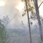 Lahan terbakar di kawasan Gunung Rinjani / Foto : Capture ANTARA