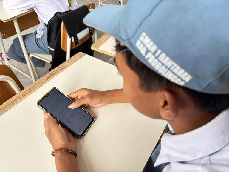 Siswa sedang simulasi TKA / Foto: SMAN 1 Bantaran