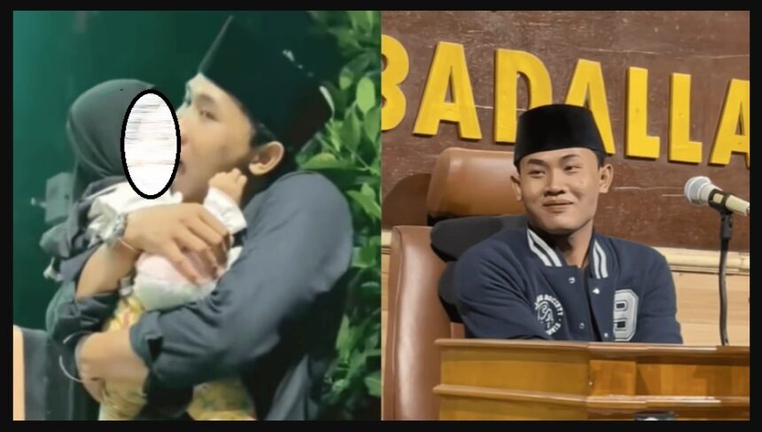 Gus Elham saat mencium anak kecil yang tersebar di medsos/ Foto: Ist
