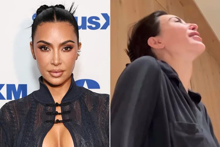Tangkapan layar Kim Kadarshian menangis jelang ujian pengacara (kanan)/ Foto: people