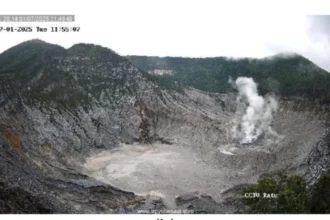 Kawah Gunung Tangkuban Perahu/ Foto: capture ANTARA