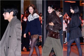 Para artis yang menghadiri pernikahan Shin Min-a dan Kim Woo-bin/ Foto: m.entertainmen.naver