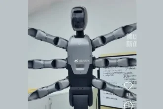 Robot Miro U yang diperkenalkan Midea/ Foto: Capture Gizmochina