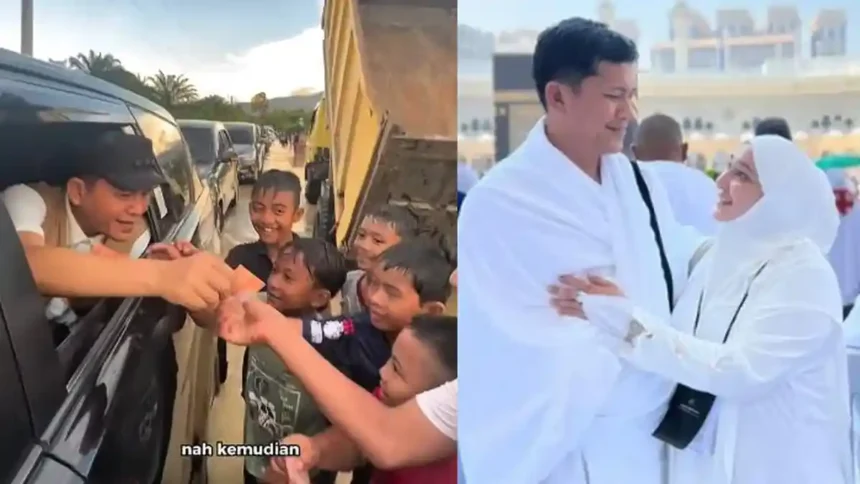Foto Bupati saat memberi uang dan pergi ibadah umroh/ Foto: tribun