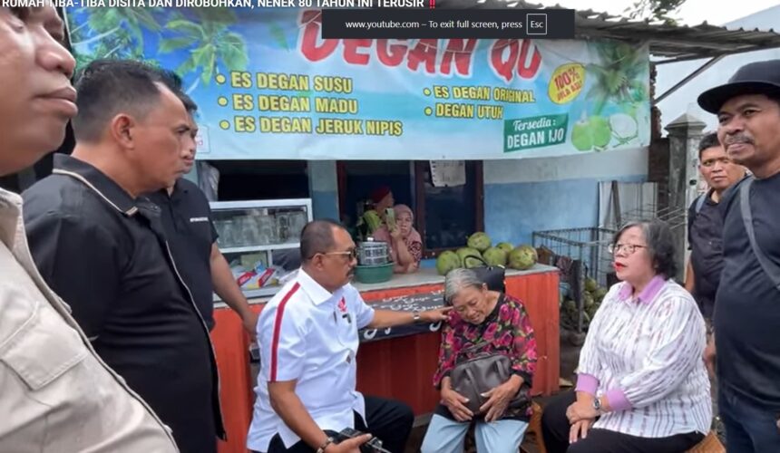 Tangkapan layar akun armuji saat mengunjungi Nenel Elina/ Foto: youtube