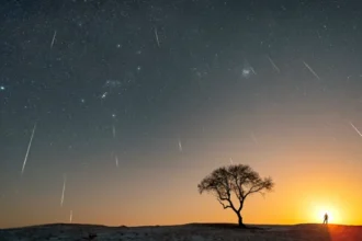Ilustrasi hujan meteor/ Foto: capture Space