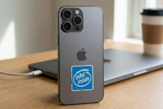 Ilustrasi iPhone dengan Intel/ Foto: capture GSMArena