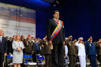 Presiden Venezuela Nicolas Maduro menghadiri acara militer di Caracas pada 4 Agustus 2018/ Foto: capture Al Jazeera